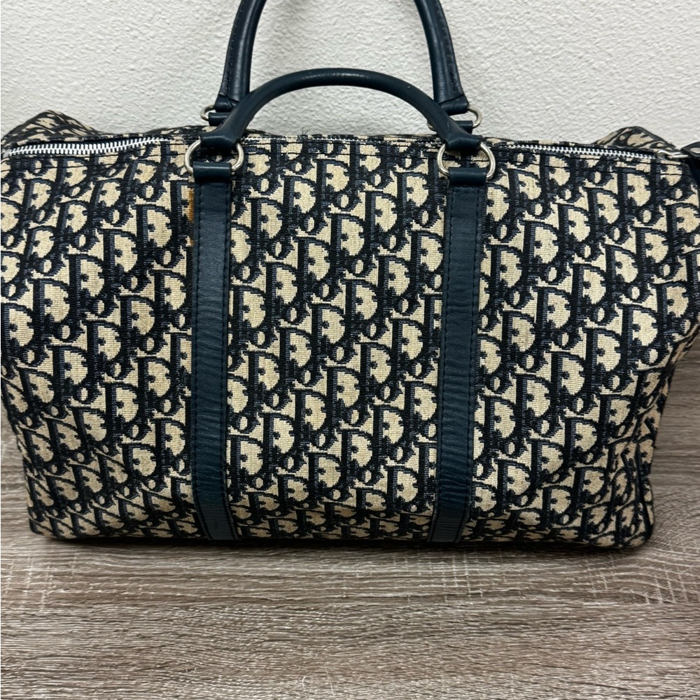 Dior Monogram Navy & Cream Weekender Bag